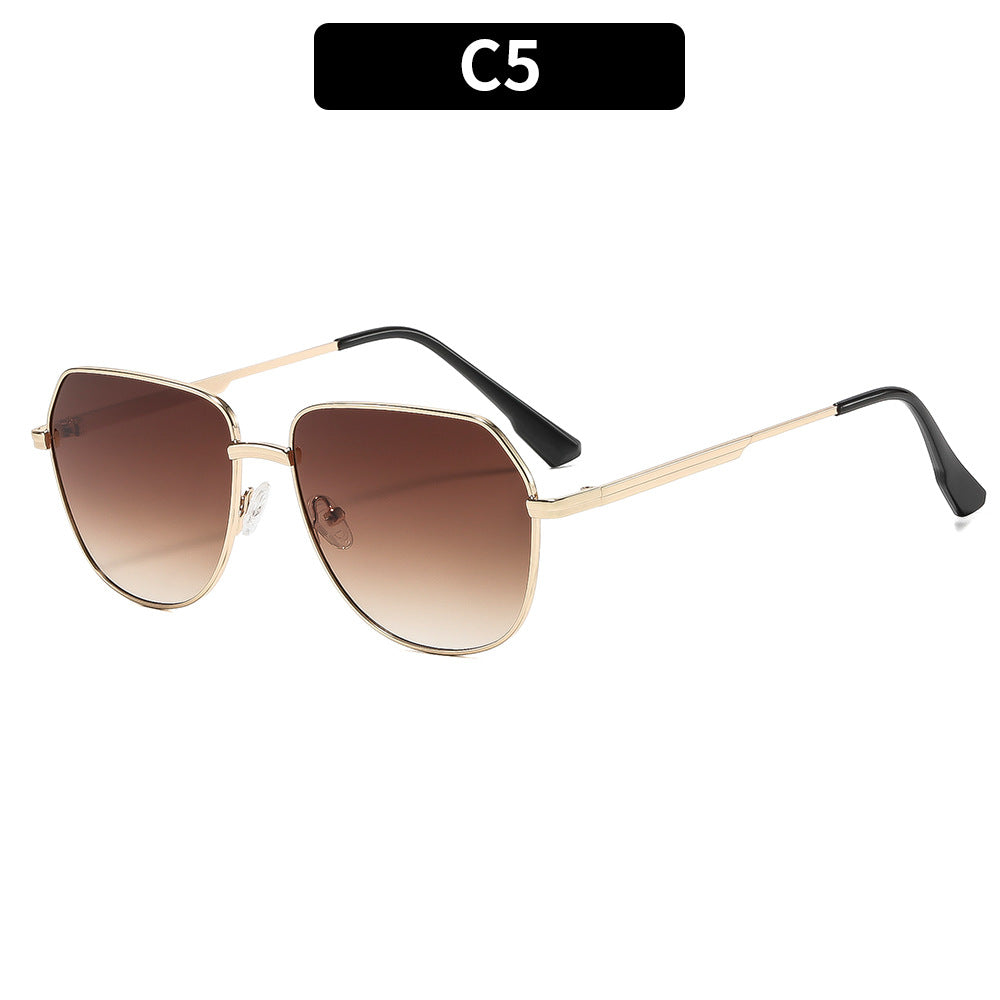 Premium Geometrische Piloten-Sonnenbrille