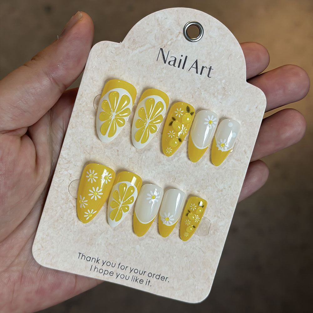 Blumenmuster Nagelset zum Aufkleben Brehn