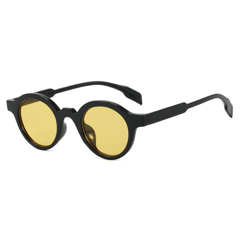 Damen modische runde Sonnenbrille mit hochwertigem, flexiblem Rahmen Brehn