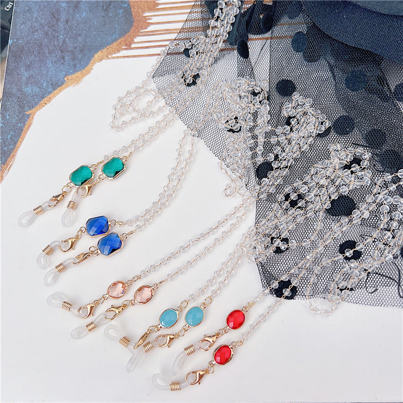 Stylische Perlen-Brillen Kette Brehn