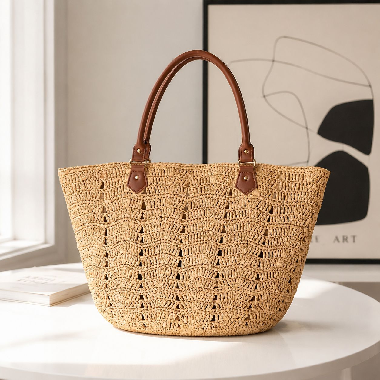 Handtasche Im Einzigartigen Geflochtenen Design Brehn