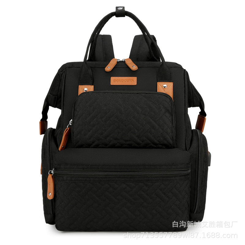 Stylische Multi-Pocket Wickeltasche Brehn