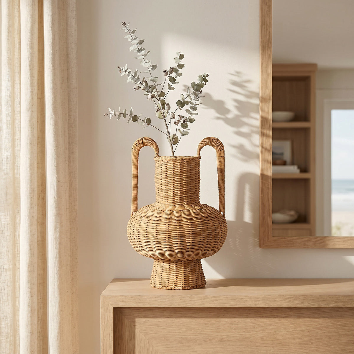 Handgefertigte Dekovase mit modernem Design Brehn