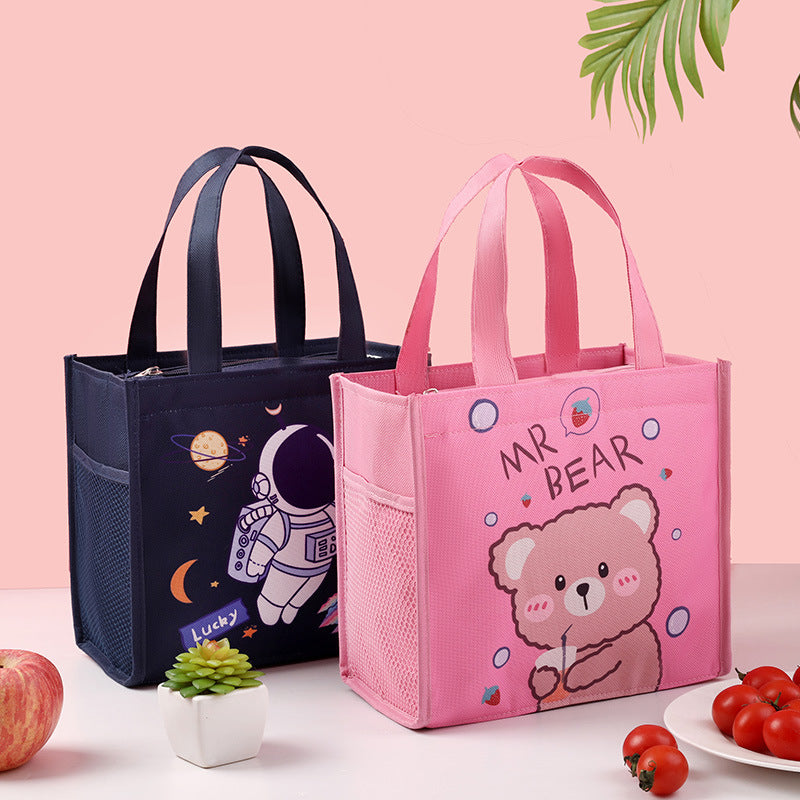 Kinder Isolierte Cartoon Lunch Tasche Brehn
