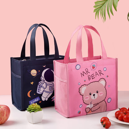Kinder Isolierte Cartoon Lunch Tasche Brehn
