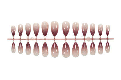 Kunstnagelset in stilvollem Ombre-Design Brehn