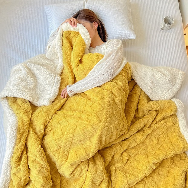 Luxuriöse Plüsch Sherpa Throw-Decke