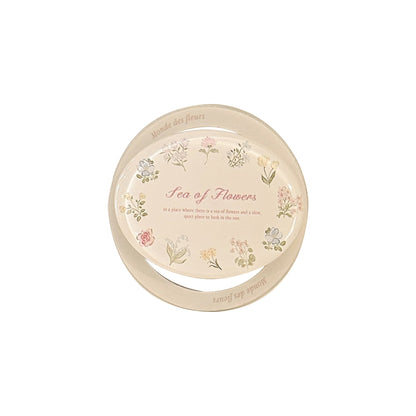 Eleganter Keramik-Untersetzer mit Blumendesign Brehn