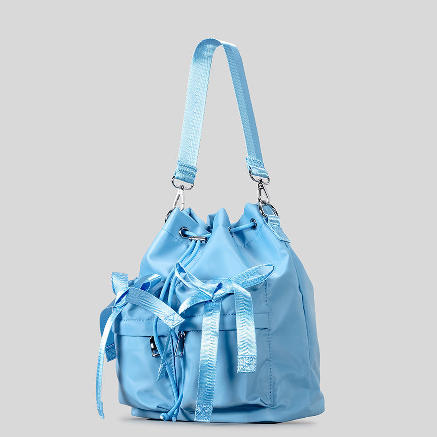 Stylische Freizeit Kordelzug Eimer Tasche