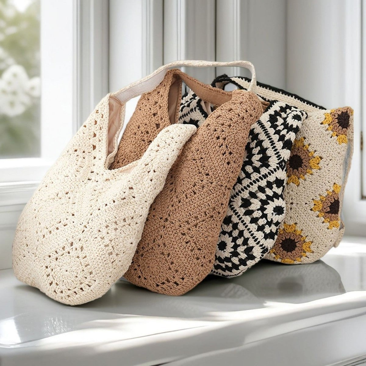 Handgefertigte Hobo-Tasche Brehn