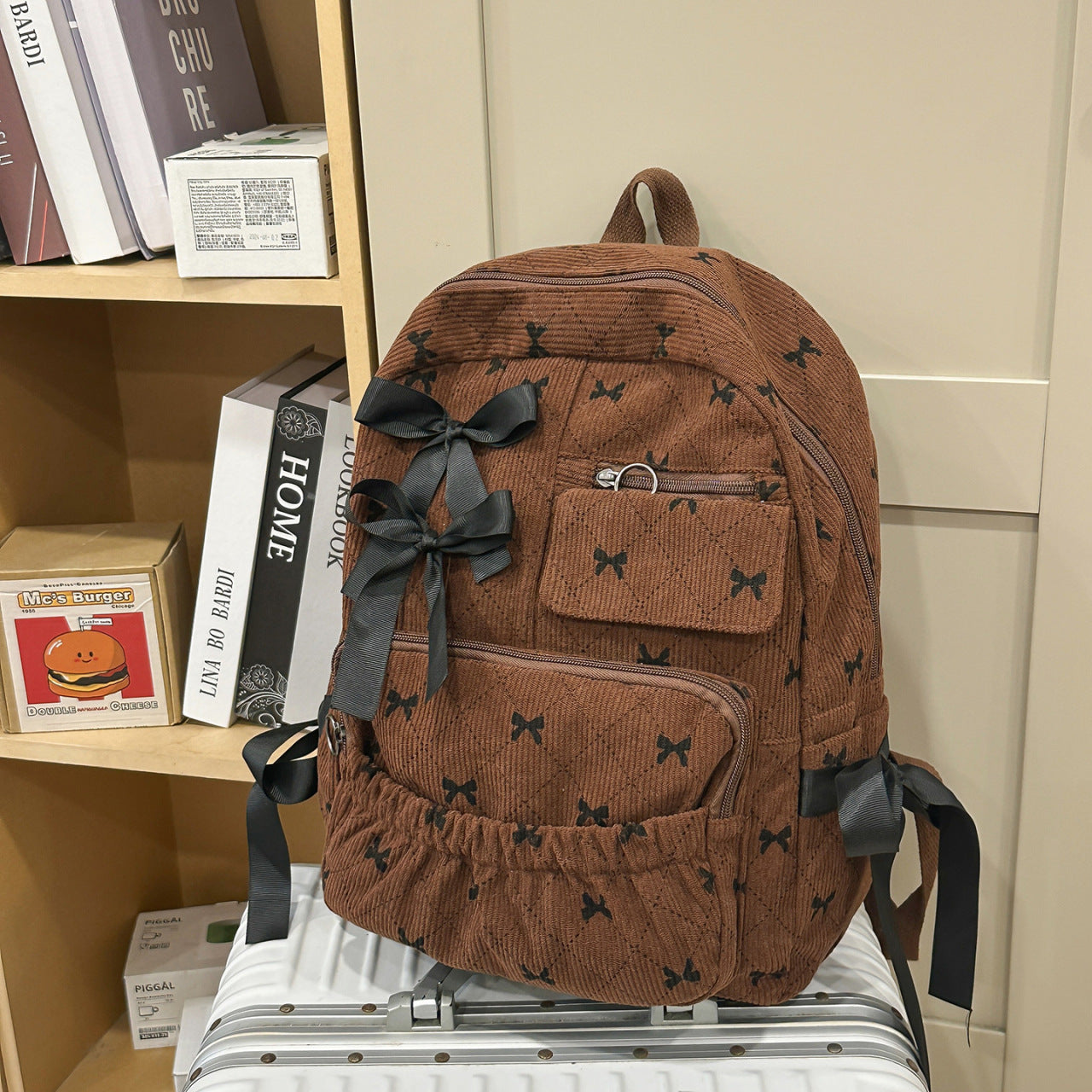 Trendy Bogen-Akzent Rucksack