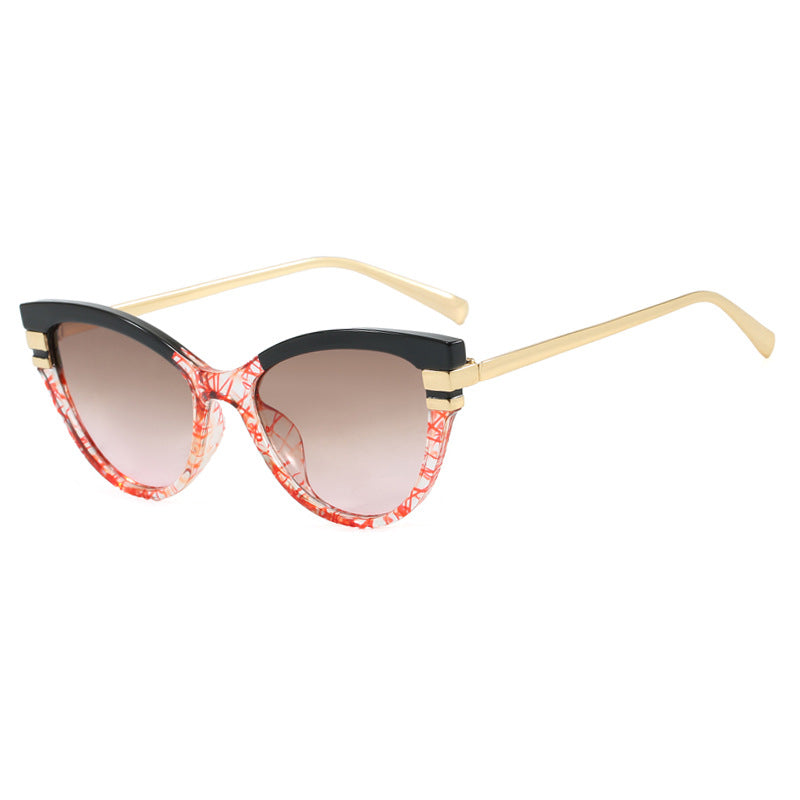 Damen Cat-Eye Sonnenbrille mit eleganten Metallakzenten Brehn