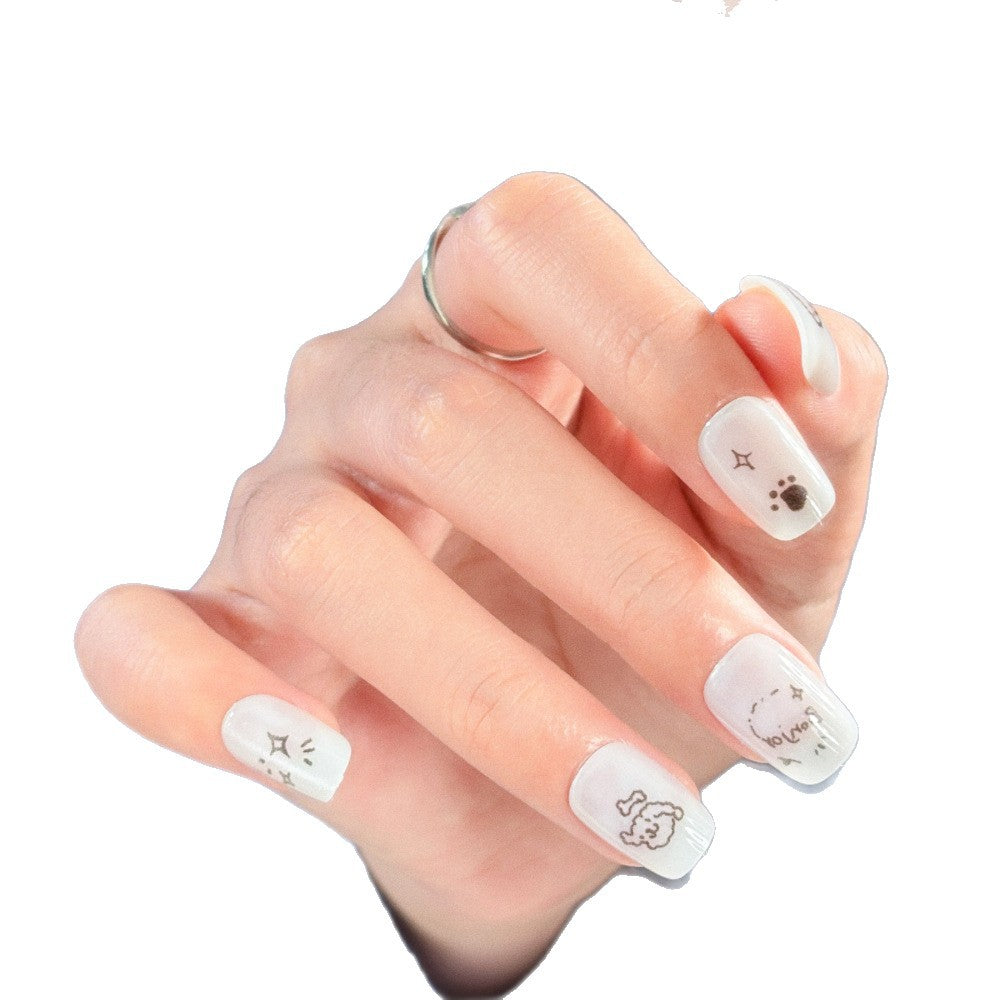 Verspielt Charakter Press-On Nail Set Brehn