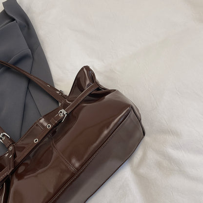 Stylische Faux-Leder Tragetasche