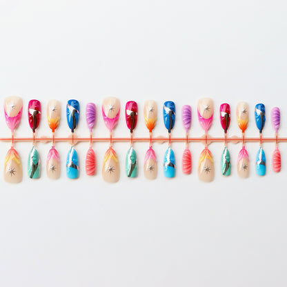 Kreatives Gel-Kunst Press-On Nagelset