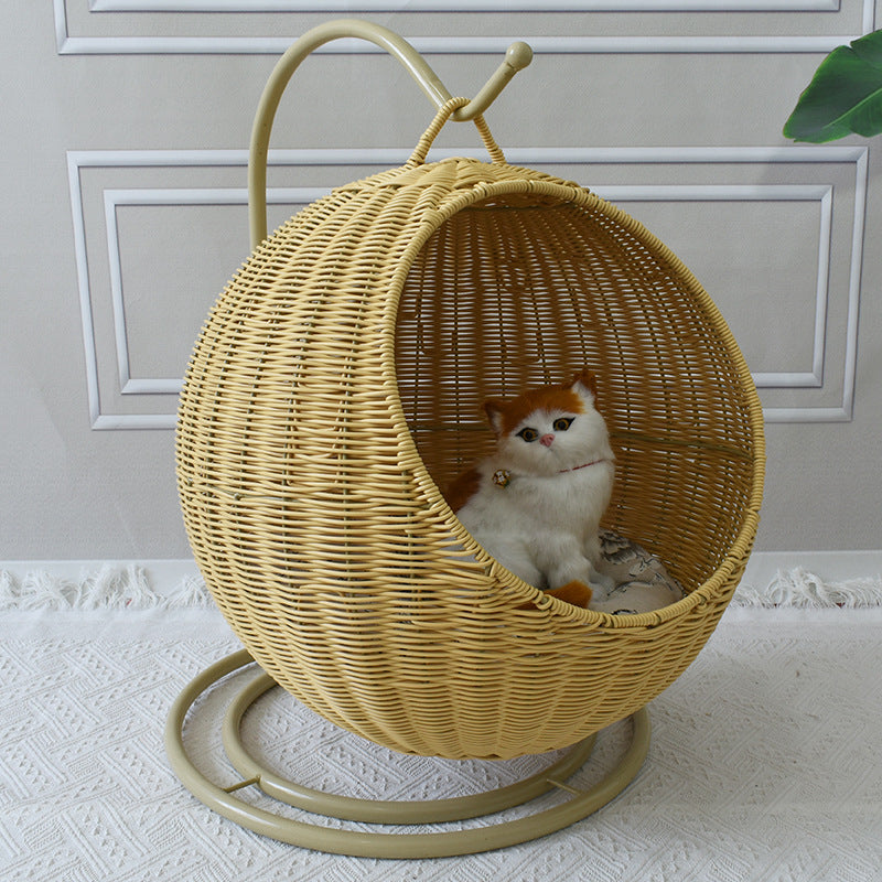 Hängender Rattan-Schaukelstuhl Brehn