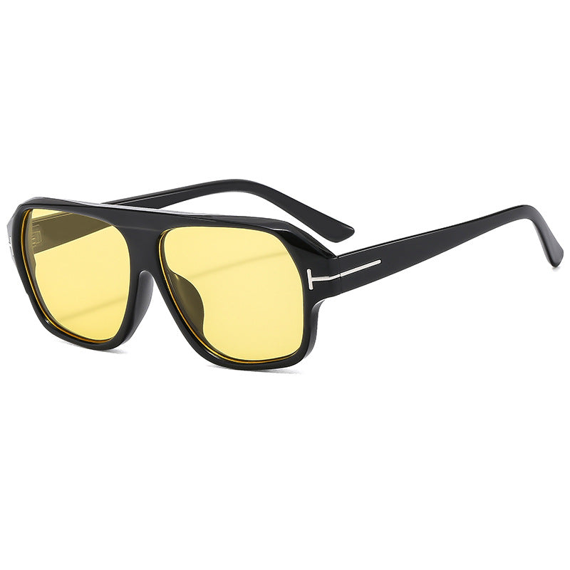 Damen oversized Sonnenbrille mit quadratischem Gestell und polarisierenden Gläsern Brehn