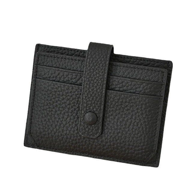 Premium Leder Snapverschluss Kartenhalter Brehn