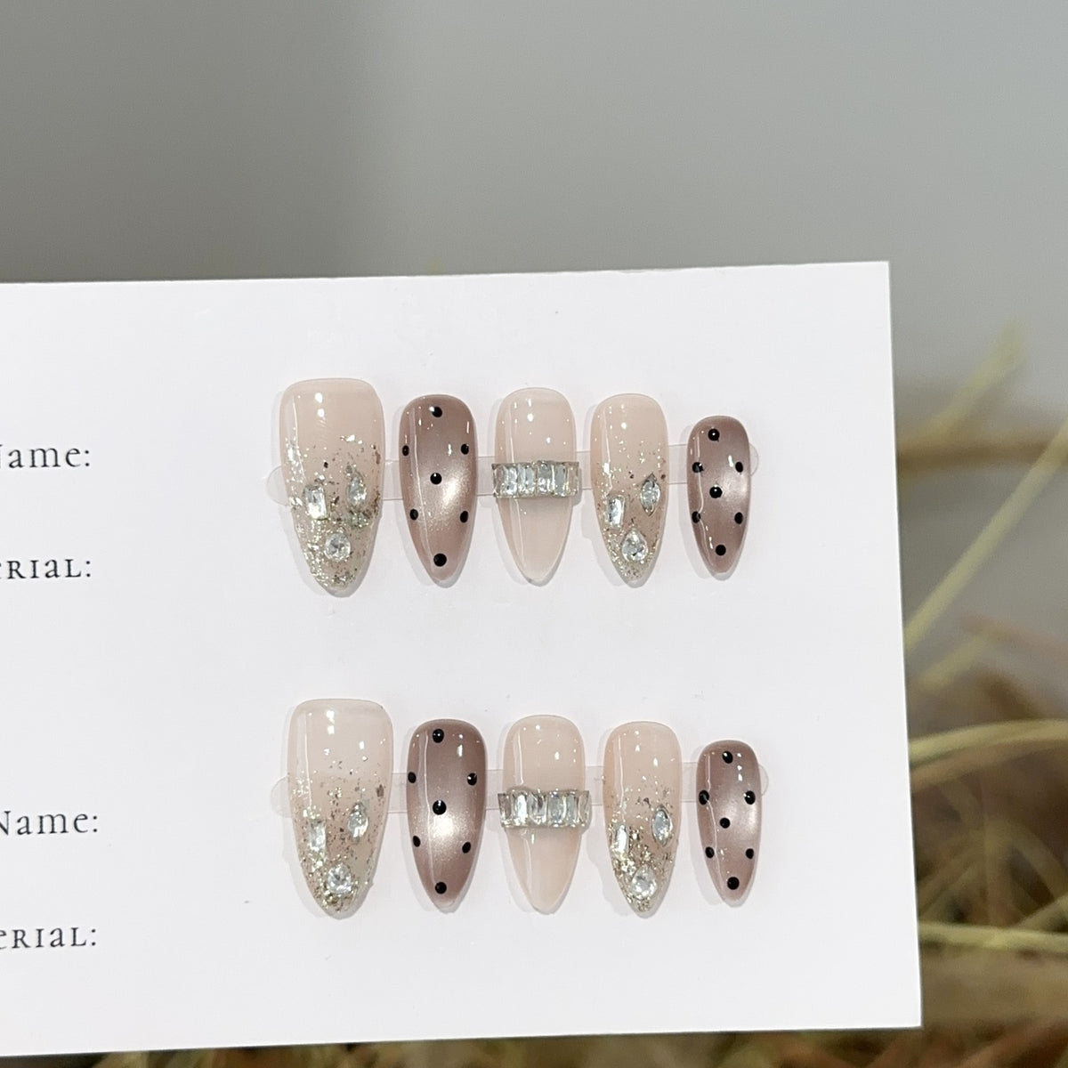 Glamourös Dekoratives Nagelkunst Set