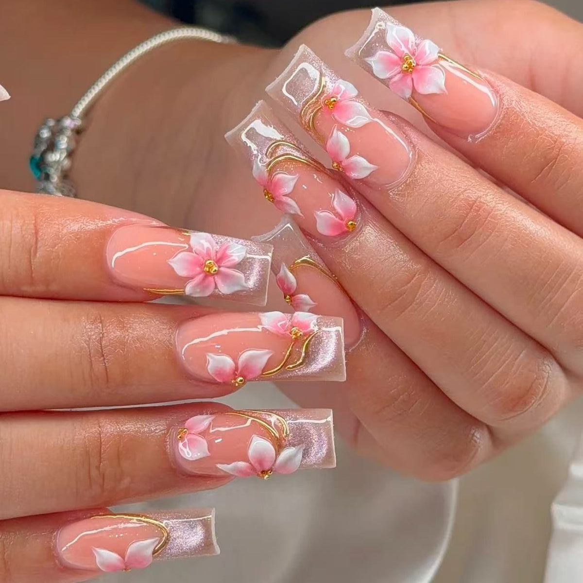 Floral Acryl Nagelkunst Brehn