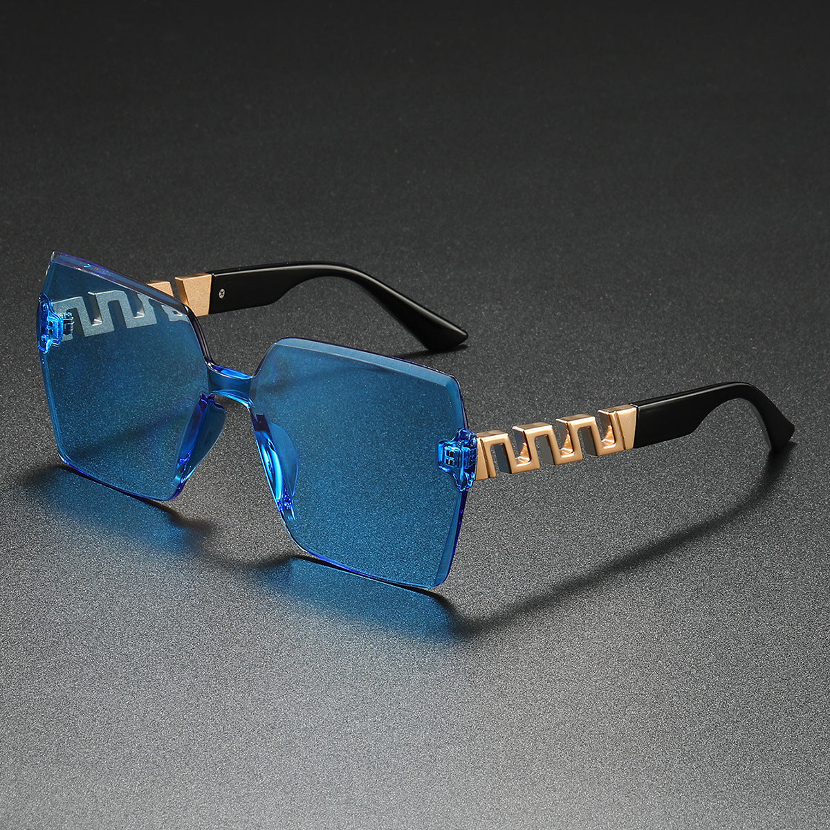 Stylische geometrische Schild Sonnenbrille Brehn