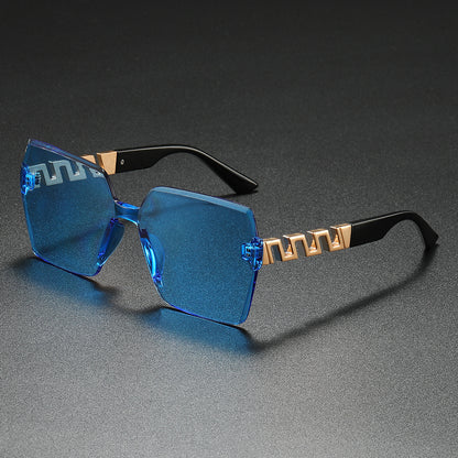 Stylische geometrische Schild Sonnenbrille Brehn