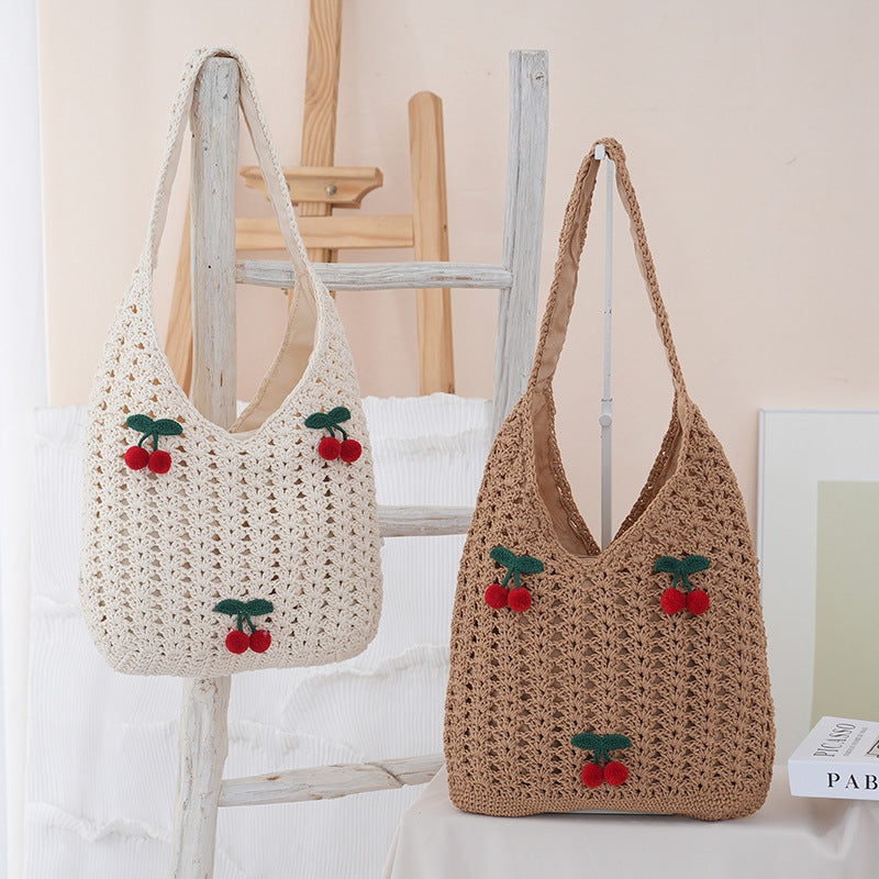 Handgefertigte Baumwoll-Shopper mit Fruchtigem Design Brehn