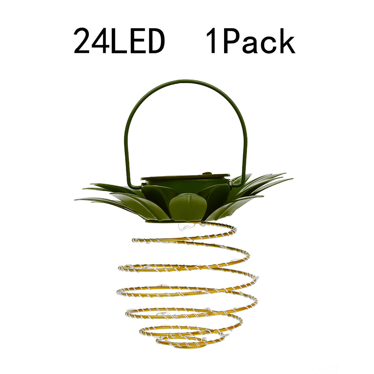 Spiral Hängende Solar LED Laterne Mit Lotus Dach Und Tragegriff Brehn