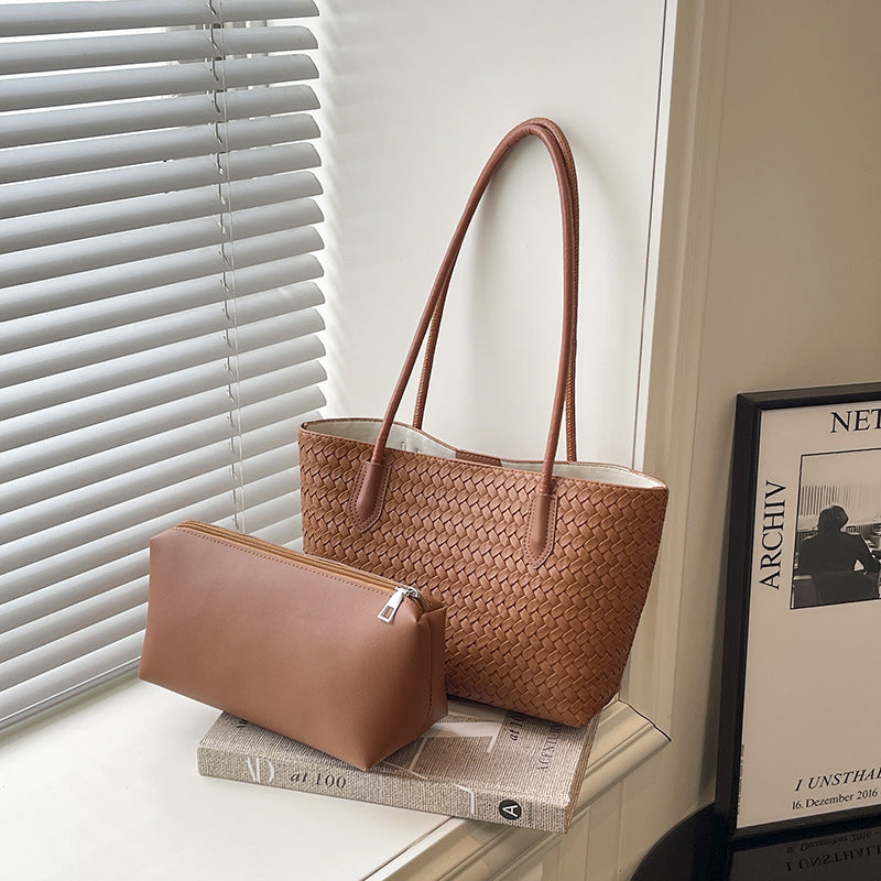 Gewebte Textur Schulter Tasche