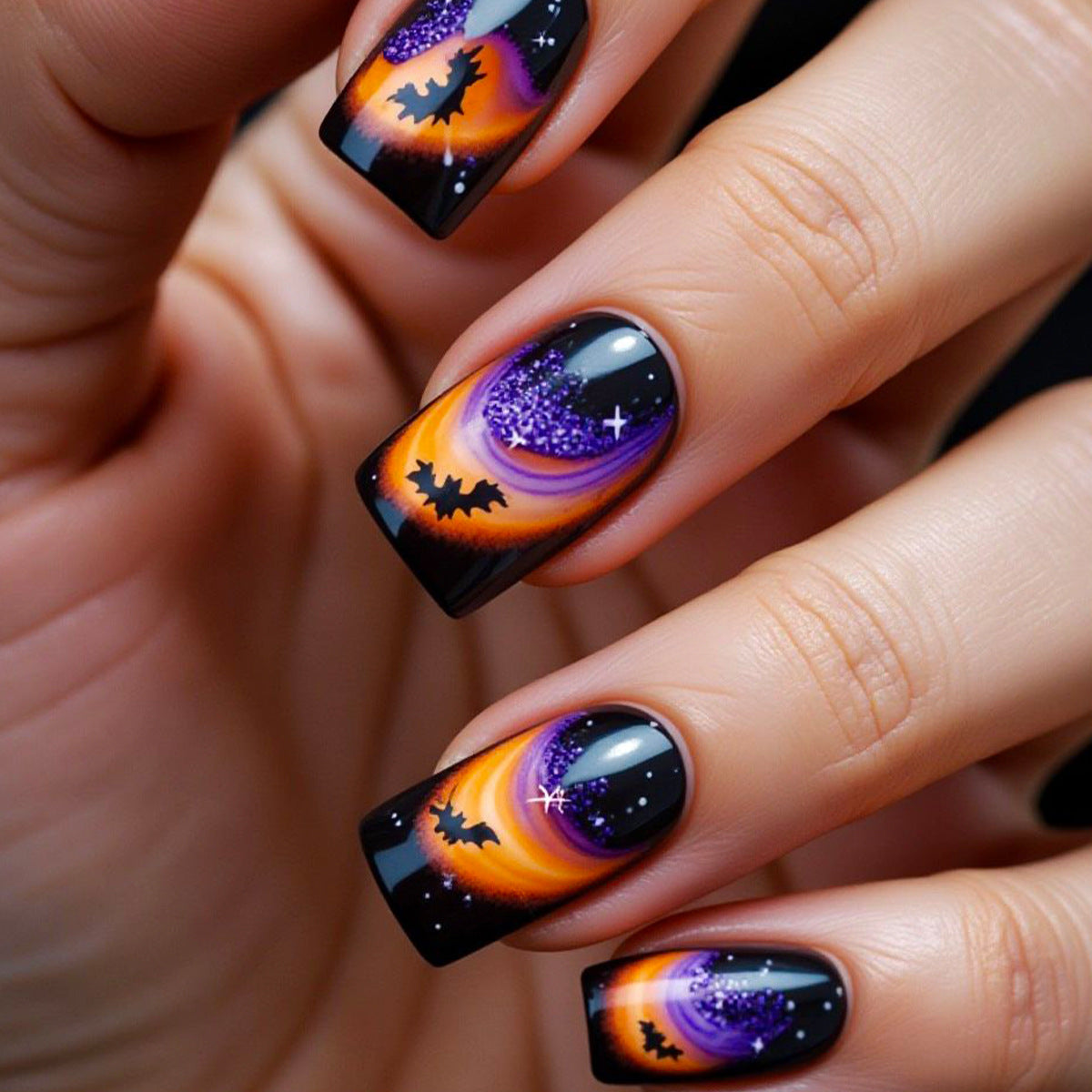 Spooky Halloween-Themen Nagel Kunst Extensions Brehn