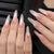 Künstliche Nagelspitzen mit Elegantem Ombre-Effekt Brehn