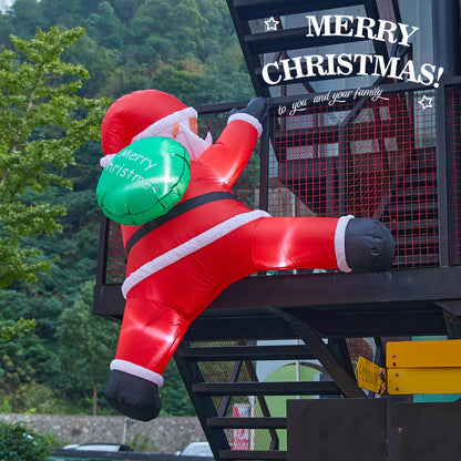 Aufblasbarer Weihnachtsmann mit Geschenken Brehn