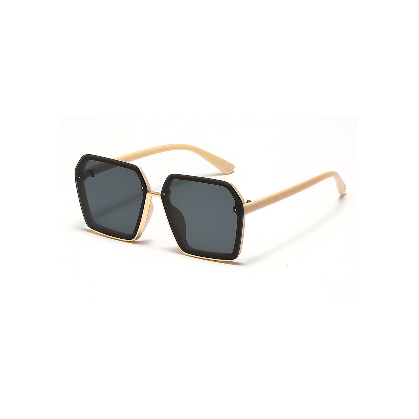 Damen kreative oversized Sonnenbrille mit einzigartiger Geometrie Brehn