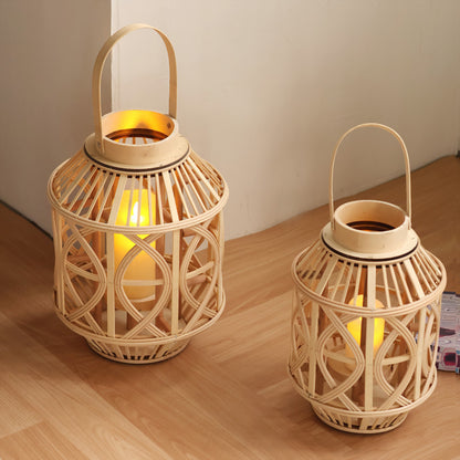 Handgefertigte Laterne aus Rattan Brehn