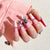 Künstliche Nagelkunst mit filigranen Schmetterlingsmotiven Brehn
