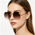 Damen stylische Sonnenbrille im modernen Oktagon-Design Brehn