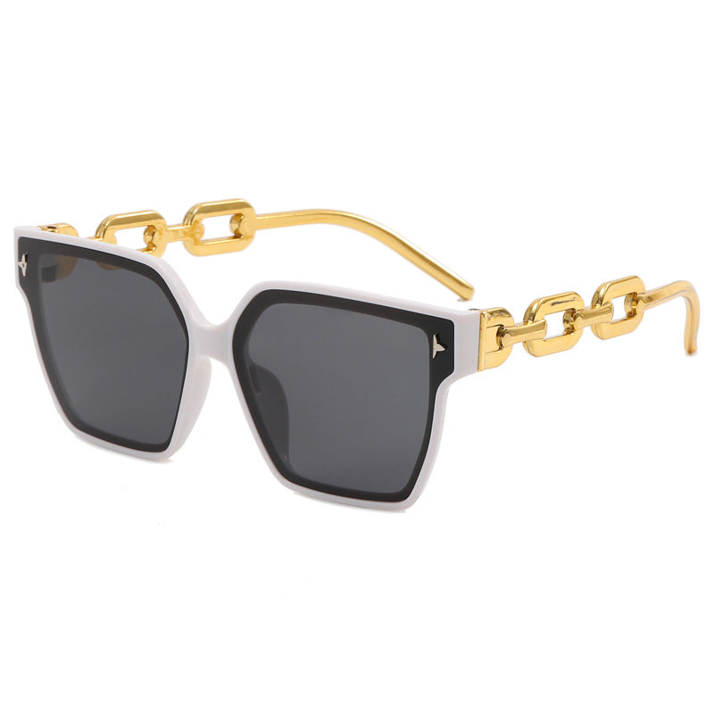 Damen modische quadratische Sonnenbrille mit luxuriösen Akzenten Brehn