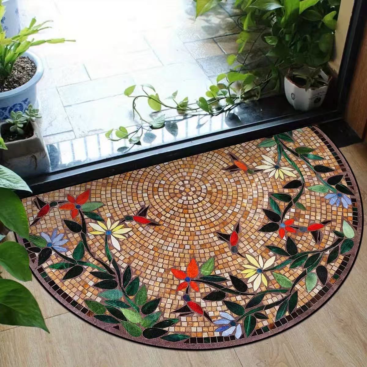 Mosaik Dekorativer Eingangsteppich