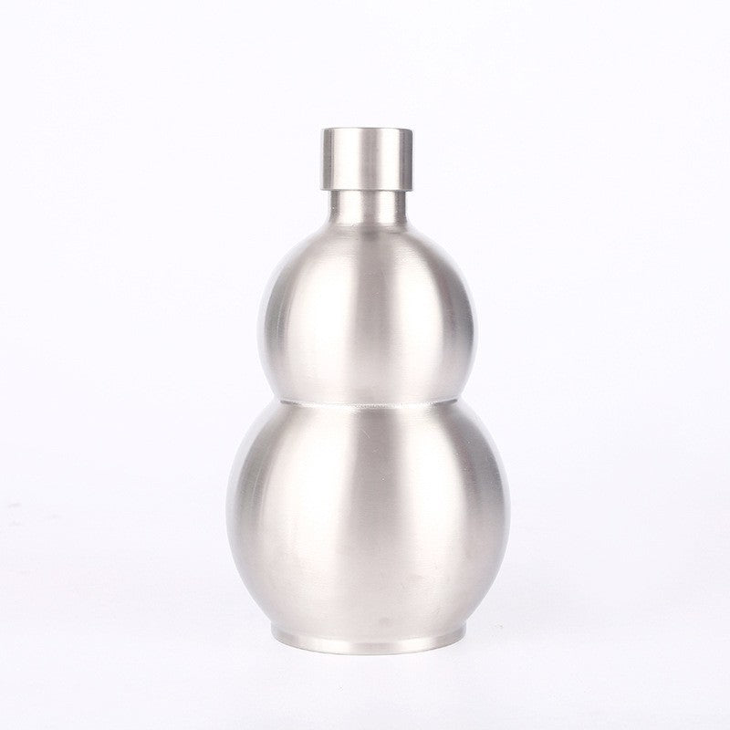 Damen Edelstahl-Wasserflasche mit trendigem Leder-Gurt Brehn