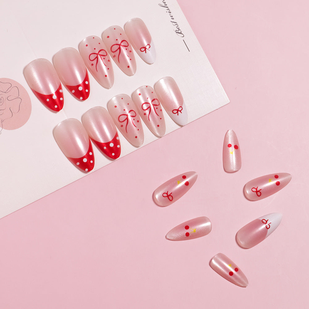 Künstlerisches thematisches Press-On-Nagelset Brehn