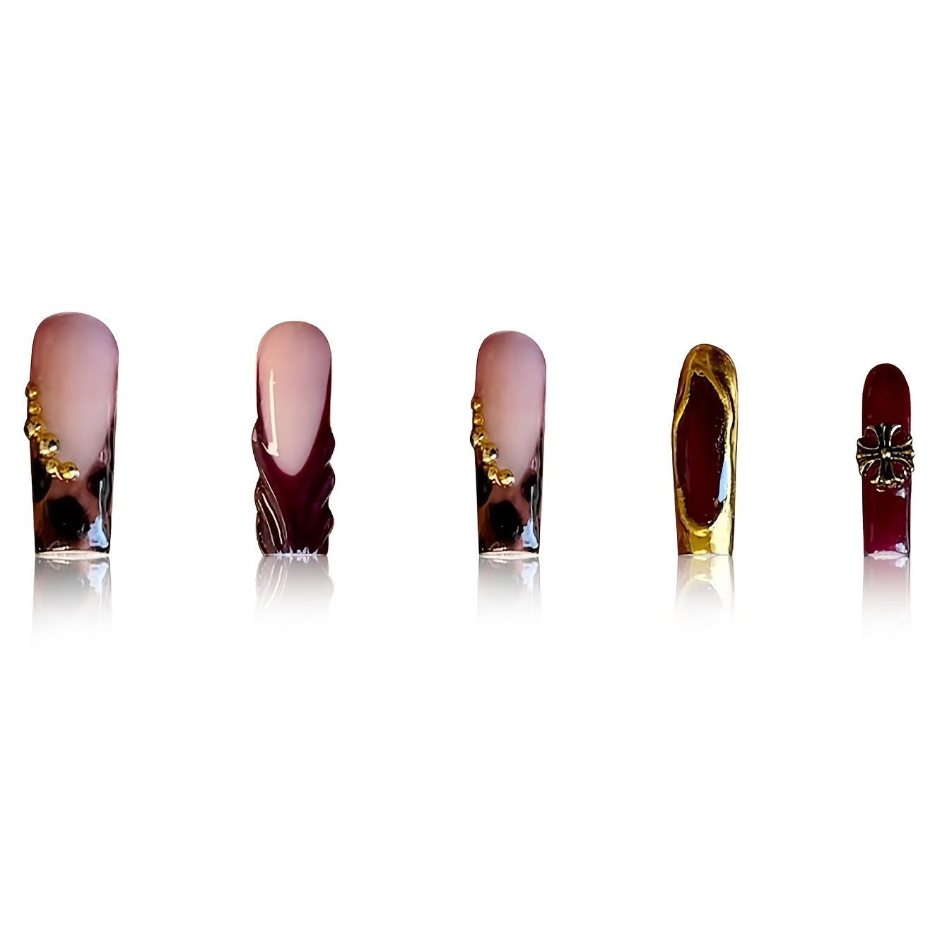 Glamorous Stiletto Press-On Nail Art Set Brehn