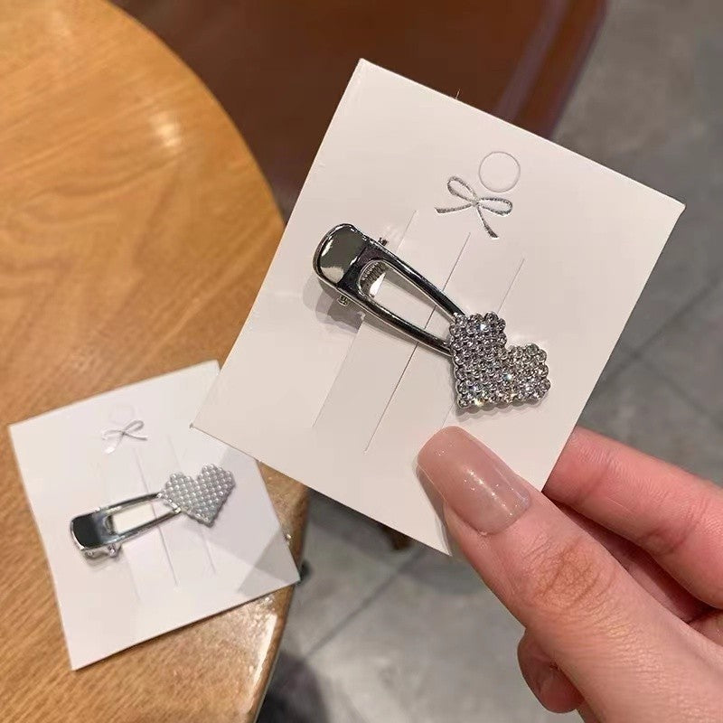 Herzförmige Strass-Haarspange Brehn