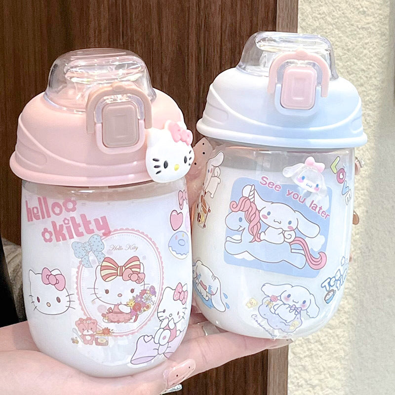Damen verspielte Trinkflasche mit einzigartigem Sicherheitsverschluss Brehn