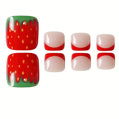 Künstlerisch Strawberry-Themen Pediküre Brehn