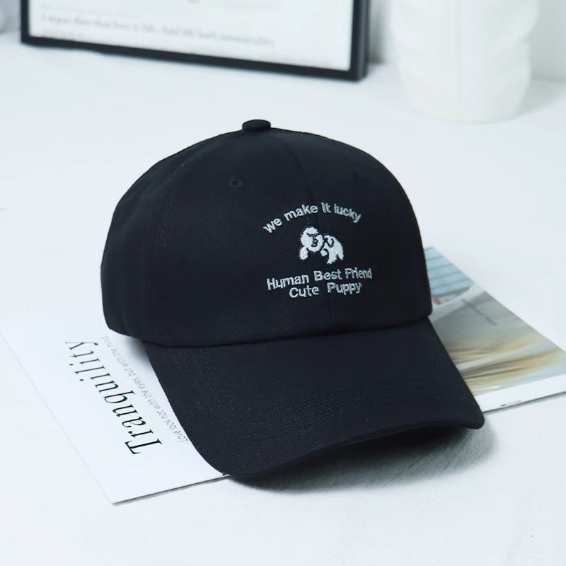 Damen Bestickte Welpen-themed Baseballcap Brehn