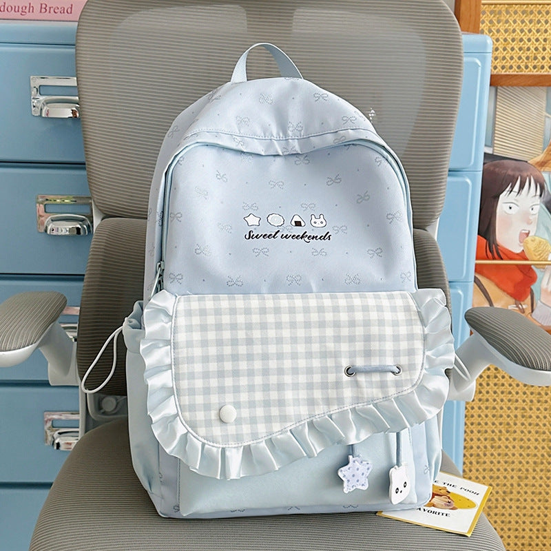 Charmanter Rüschendesign Rucksack