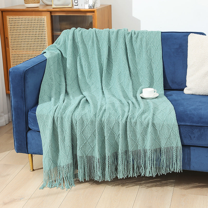 Damen Hochwertige und stilvolle Kuscheldecke mit modernem Strukturmuster Brehn
