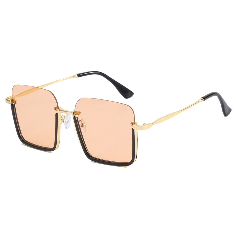 Damen oversized Sonnenbrille mit elegantem Geometrie-Rahmen Brehn