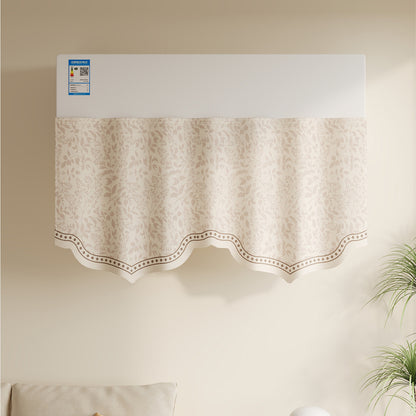 Scalloped Jacquard Valance Air Conditioner Top Cover Panel