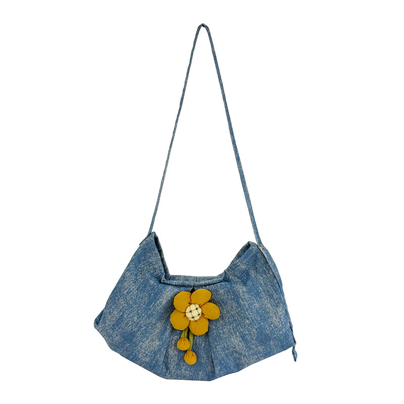 Stylische Blumenhandtasche